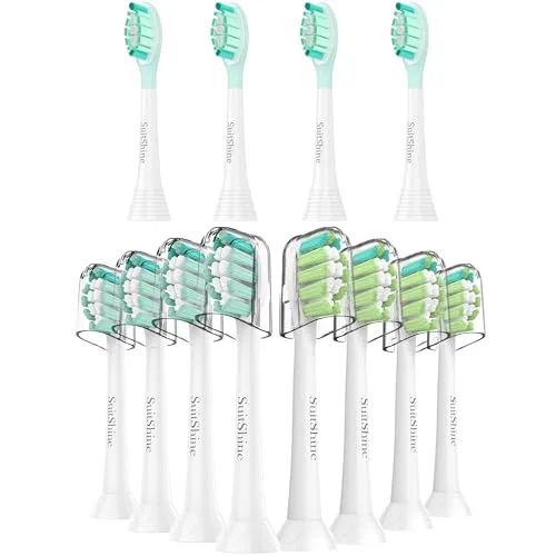 SuitShine Replacement Toothbrush Heads — 12-Pack White